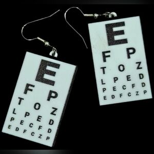 Eye Chart Earrings